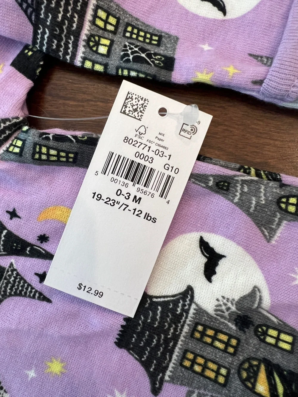 Old Navy Halloween Haunted House Footed Sleeper Pajamas NWT 2-Way Zipper